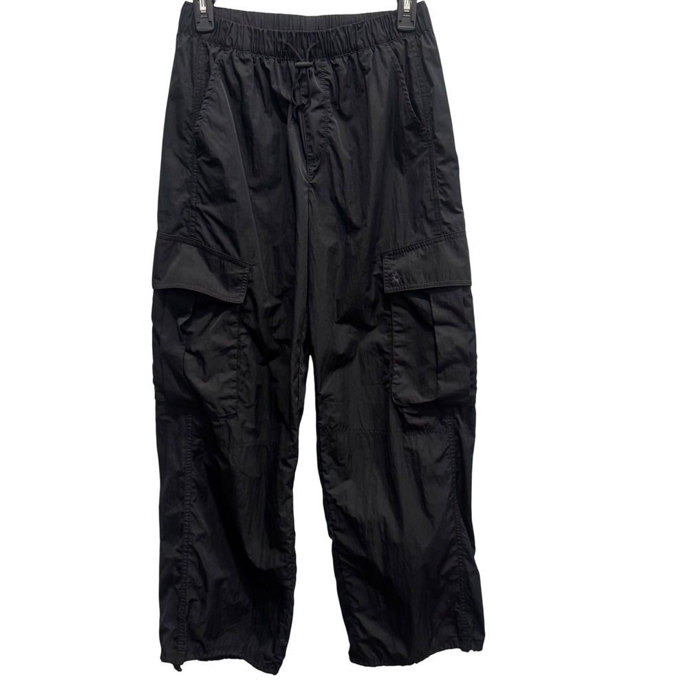 OFFLINE by Aerie Women's Black Nylon Cargo Pants – XS, Drawstring‎ Waist & Hem